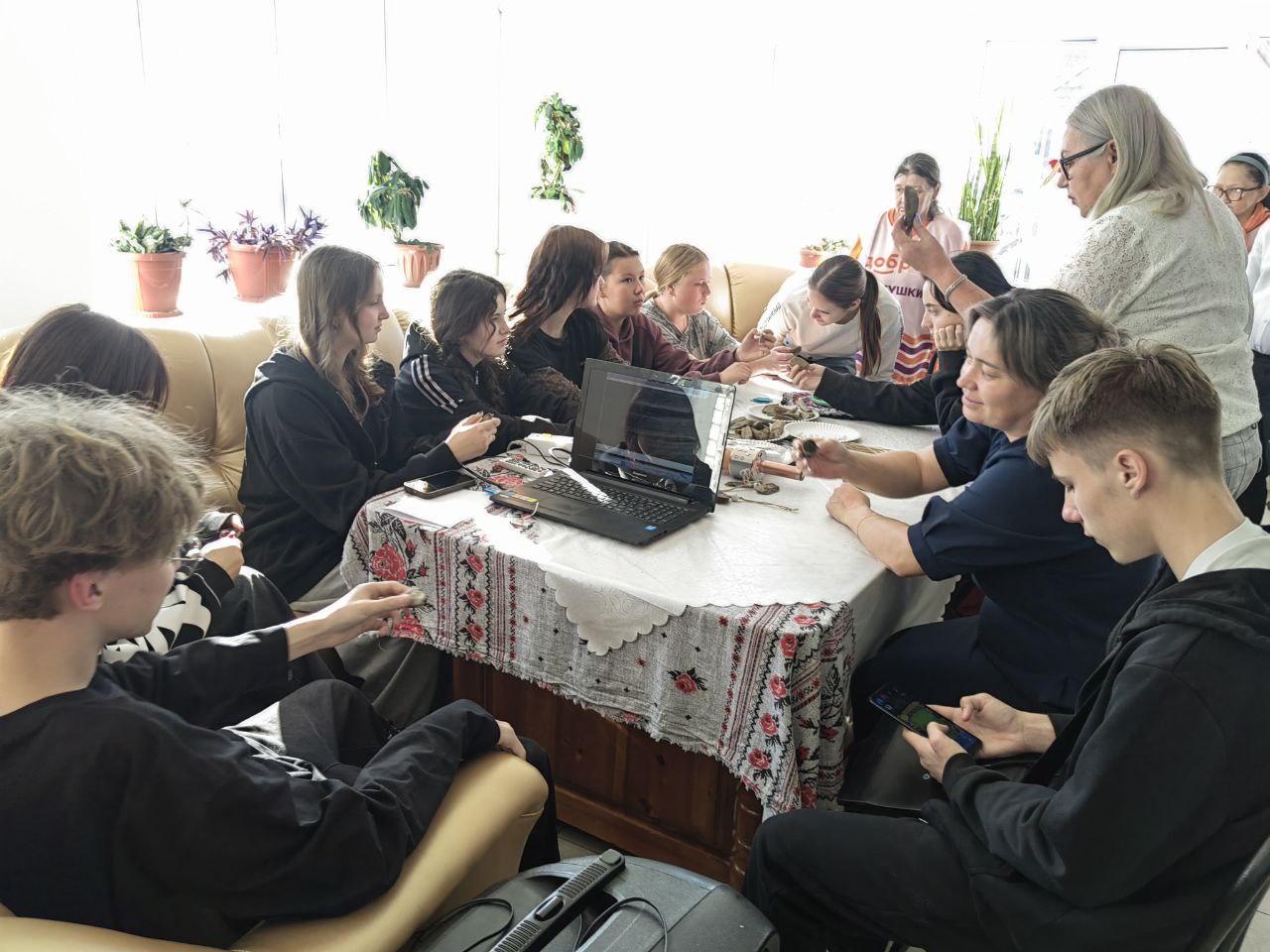 Встреча с учащимися Клюевской школы.